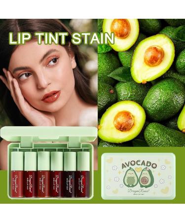 Buy 6 Colors Korean Velvet Water Lip Tint Set - Long Lasting Waterproof Lip & Cheek Tint Non-Stick Cup - International Shipping Available - Buy Online on GoSupps.com