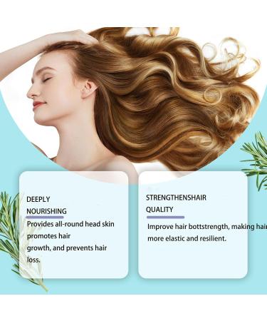  NACGYUDP Rosemary Shampoo - Regulates sebum production and reduces dandruff gentle formula for daily use cleanses the scalp refreshing suitable for all hair types (2 pcs) - Buy Online on GoSupps.com
