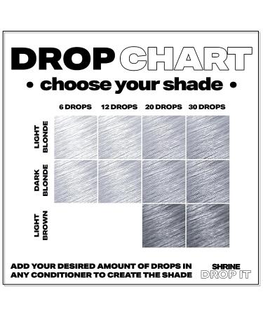 Shrine Drop It Temporary Hair Color - Semi-Permanent Silver Dye- 200 Drops - Vegan & Cruelty-Free - Buy Online on GoSupps.com