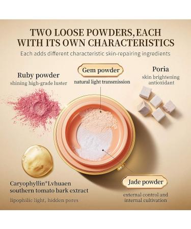 ZEESEA Palace Identity Reindeer Loose Powder - Long-lasting Waterproof Sweat-proof Makeup Setting Powder (01 Jade Translucent) - Buy Online on GoSupps.com