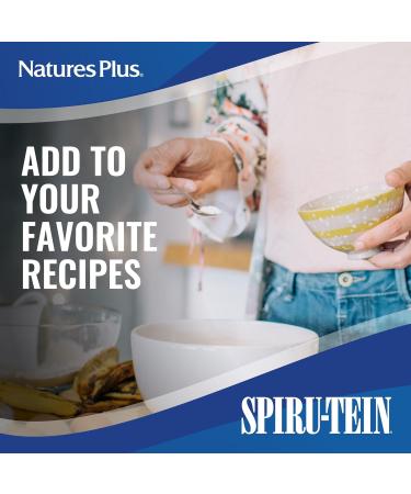 NaturesPlus SPIRU-TEIN Peaches & Cream Shake - 2.2 lbs Plant-Based Meal Replacement with Spirulina Protein, Vitamins & Minerals - Vegetarian, Gluten-Free - 30 Servings - Buy Online on GoSupps.com