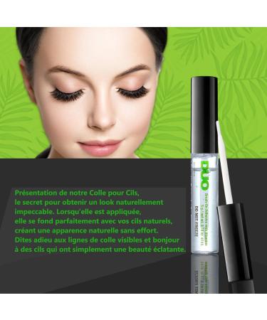 Shecos Duo Brush on Strip Lash Adhesive - White (Clear) Transparent False Eyelashes Glue Waterproof Adhesive Glue for False - Buy Online on GoSupps.com
