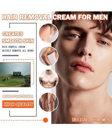 Intimate Hair Removal Cream for Men | Easy-to-Use Depilatory Cream for Underarm Chest Back & Legs - Buy Online on GoSupps.com