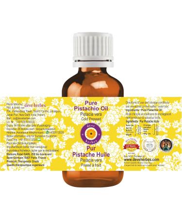 Deve Herbes Pure Pistachio Oil - Natural Cold Pressed Therapeutic Grade 10ml (0.33 oz) - International Shipping - Buy Online on GoSupps.com