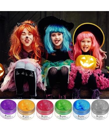 Blue Temporary Hair Color Wax for Men, Women, Kids - Daily Party, Cosplay, Halloween - DIY Hair Dye Paint - Buy Online on GoSupps.com