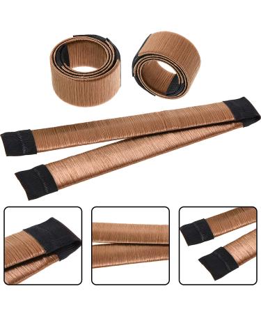 Hair Bun Shaper Set with Donut, Bun Marker, Ponytail Tools, Bobby Pins & Elastic Bands - Brown Bun Maker Kit for Women & Kids - Buy Online on GoSupps.com