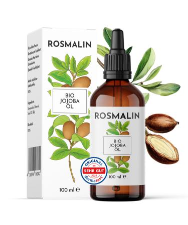 Huile de jojoba bio press e froid - Huile de jojoba - Pour cheveux cuir chevelu corps et visage - Convient pour les cosm tiques - Traitement nourrissant du cuir chevelu - 100 ml Jojoba 100 ml