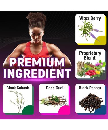 CIVIMUNA Vitex Berry Extract Capsules with Vitex Berry Black Cohosh Root Dong Quai Root and More - 90 Capsules for 3 Months Supply - Buy Online on GoSupps.com