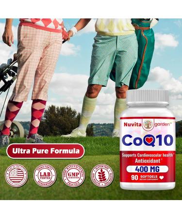 NoMiLu CoQ-10 Softgels 400 mg Coenzyme Q10 Vegetarian Support Heart Healthy Antioxidant - Buy Online on GoSupps.com