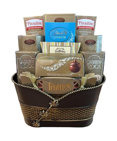 Chocolate Treats Gift Basket - Chocolate Candy Gift Baskets for Special Occasions Christmas Baskets Birthday Gifts Graduation Gifts and Other Events Gifts for Women and Men