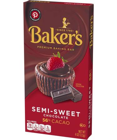 Bakers Semi Sweet Chocolate 113g - Buy Online on GoSupps.com