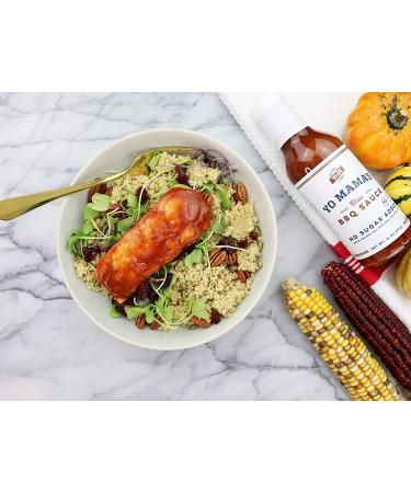 Yo Mama's Foods Keto Barbecue BBQ Sauce - Pack of 2 (14 oz) | Vegan, No Sugar Added, Low Carb, Low Sodium, Gluten Free, Paleo | Made with Whole Non-GMO Tomatoes - Buy Online on GoSupps.com