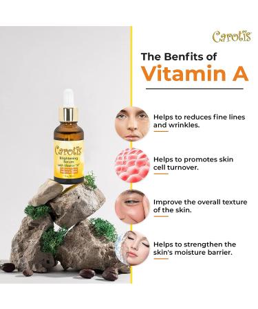 CAROT S Skin Brightening Serum - 1 fl oz | Dark Circles, Wrinkles & Spots Remover with Carrot Oil & Vitamin A - Buy Online on GoSupps.com