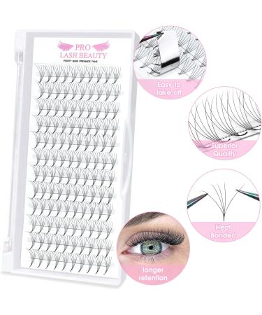 5D-D-0.10-13 Pointy Base Pre Made Fan Eyelash Extensions - 13mm 5D-D-0.10-DM - Russian Volume Lashes in C D Curl - Buy Online on GoSupps.com