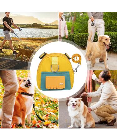 Smileshiney Dog Saddlebag Harness Pet Harness Backpack Puppy Saddle Bag Large Capacity Treat Pouch Dogs to Wear Poop Bag Saddle Backpack Harness for Dogs Running M Yellow - Buy Online on GoSupps.com