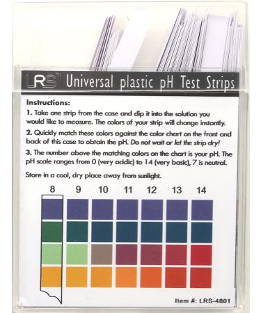LabRat Supplies pH Test Strips (0-14) - 100 Universal Plastic Strips for Accurate Testing - Buy Online on GoSupps.com