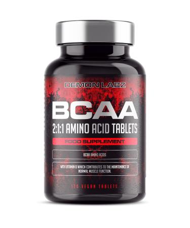 BCAA Amino Acids 2:1:1-2400mg BCAA Tablet - Amino Acids with B6 for Energy - Amino Acid Supplement - Vegan & Vegetarian Suitable (BCAA 120 Tablets)