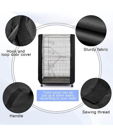 Universal Breathable Blackout Bird Cage Cover - 35 x 24 x 47 Inch | For Bird Parrot Parakeet Cats Mink & Small Animals | Washable & Nighttime Essential - Buy Online on GoSupps.com