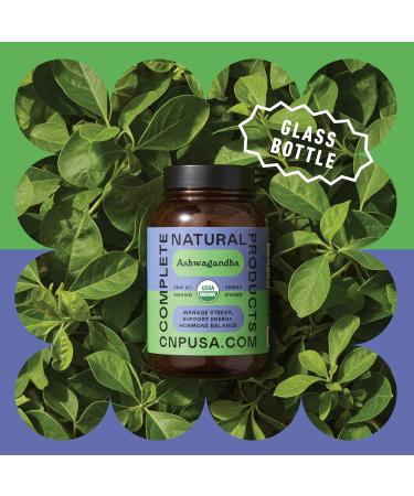 Organic Ashwagandha Capsules - 100 Capsules 500mg Pure Organic Ashwagandha Supplement for Calming Support - Buy Online on GoSupps.com