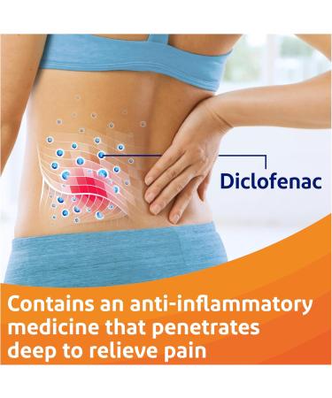 Voltaren Pain Relief Gel for Back Joint & Muscle Pain No Mess Cooling Applicator Inflammation Relief 120g 1.16% Diclofenac - Buy Online on GoSupps.com
