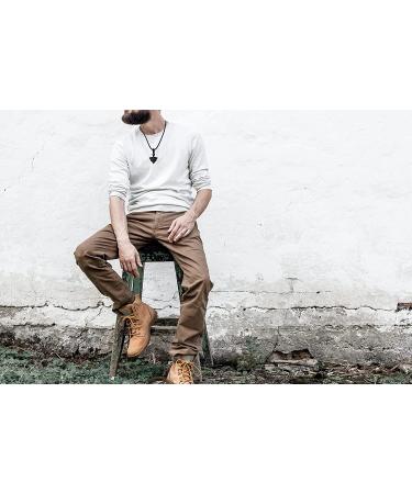 Natural Black Obsidian Healing Crystal Pointed Pendant Necklace | Adjustable Rope | Reiki Quartz Jewelry for Men and Women - Buy Online on GoSupps.com