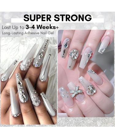 Makartt Nail Rhinestone Glue Gel Kit 15g - Super Adhesive for Crystal Stones, Jewels - Nail Art Rhinestone Gel - Buy Online on GoSupps.com