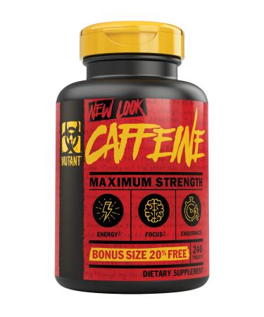 Mutant Caffeine  Pure and Straightforward Pharmaceutical-Grade Caffeine Pills  Helps to Temporarily Restore Mental Alertness or Wakefulness When Fatigued  240 Tablets 240 Count (Pack of 1)
