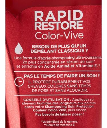 L'Or al Paris Els ve Rapid Restore Color-Vive Conditioner - Long-lasting Protection - 180 ml | International Shipping Available - Buy Online on GoSupps.com