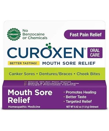Mouth Sore Relief, Made with All-Natural Ingredients Including Olive Oil, Calendula, Beeswax, Clove Essential Oil, and Cinnamon Oil, Gluten-Free - 0.42 oz