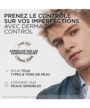 L'Or al Men Expert - P te S.O.S Anti-Imperfections - Soin Localis Anti-Boutons et Masque Purifiant - Enrichie en Niacinamide et Acide Glycolique - Derma Control - 45 ml - Buy Online on GoSupps.com