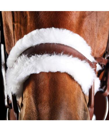 Buy Collegiate ComFiTec Sheepskin Bridle - Brown Full Size | International Shipping Available - Buy Online on GoSupps.com