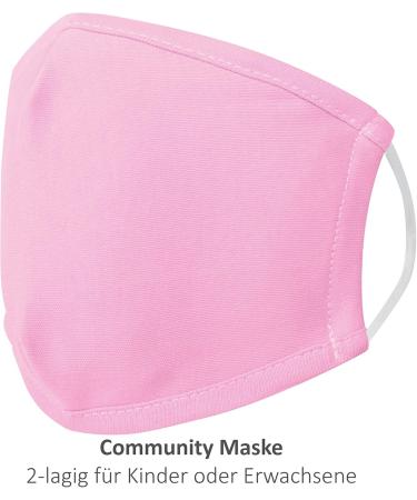Npluseins Boil-Proof Reusable Mouth and Nose Mask - Community Mask 1514.2184 | 9x14 cm Pink - International Shipping Available! - Buy Online on GoSupps.com