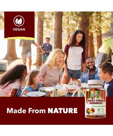 Konsyl Daily Fiber Gummies - Vegan Supplement for Digestive Health - Natural Fruit Flavor - 60 Count - Buy Online on GoSupps.com