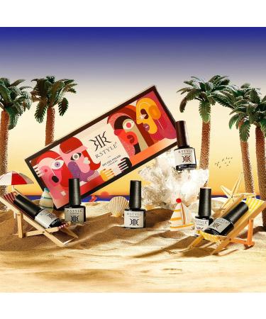 Rstyle Gel Nail Polish Set - 6 Colors UV Nail Polish for Nail Art | Blue Purple Red | Soak Off French Shellac Starter Kit - Buy Online on GoSupps.com