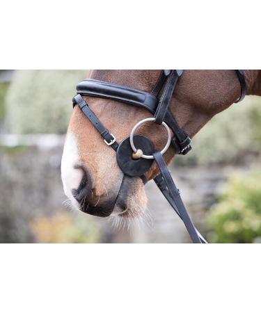 LeMieux Silicone Horse Bit Equestrian Rings Pairs in Black - Soft Pliable Reduces Chafing & Rubbing - One Size - Buy Online on GoSupps.com