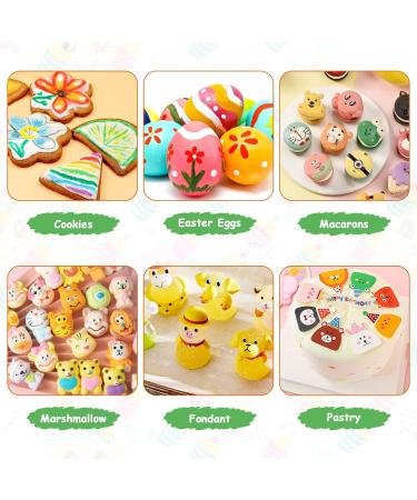 12-Piece Food Coloring Pens Set | Edible Baking Felt Pens for Cakes Cookies & More | Fine & Thick Tips | Perfect for Easter Eggs & Macarons - Buy Online on GoSupps.com