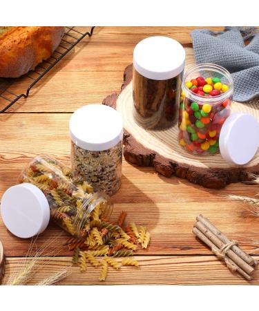 Patelai 4 Pieces Round Clear Wide-mouth Leak Proof Plastic Container Jars with Lids for Travel Storage Makeup Beauty Products Face Creams Oils Salves Ointments DIY Making or Others (White 12 Ounce) - Buy Online on GoSupps.com