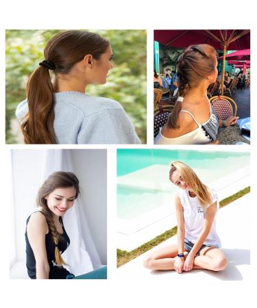 AXEN 8PCS Elastic Hair Ties for Women & Girls - Soft Cotton Ponytail Holders for Thick & Curly Hair - Colorful & Durable - Buy Online on GoSupps.com