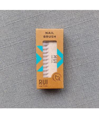 Rui Smith's CarbonConscious Nail Cleaning Brush - Eco-Friendly Bioplastic with 2-Page Bristles for Manicure & Pedicure Care - Buy Online on GoSupps.com