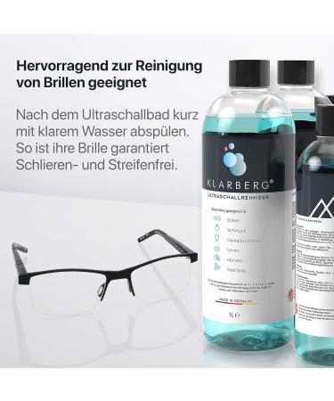  KLARBERG KLARBERG Pack of 2 Concentrated 1L Ultrasonic Cleaners - Cleaning of glasses jewelry dentures watches - Buy Online on GoSupps.com