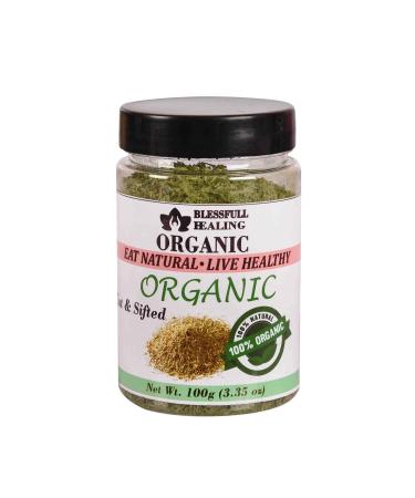Blessfull Healing Organic Cut & Sifted 100 Gram Airtight Container (Packing May Vary) 100 Gram 3.35 oz