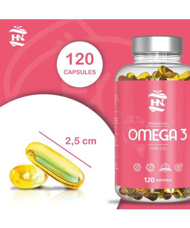 Omega 3 Capsules 2000mg Omega 3 Fish Oil Based 120 Omega Softgels 800mg EPA 400mg DHA 3 High Concentration Omega 3 DHA EPA with Vitamin E - Buy Online on GoSupps.com
