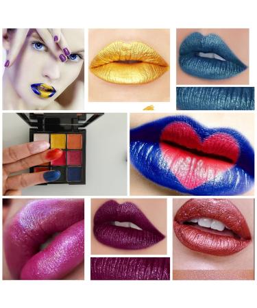 9-Color Glitter Super Gloss Lipstick Palette - Moisturizing Waterproof & Pigmented Makeup for Festivals & Halloween - Buy Online on GoSupps.com