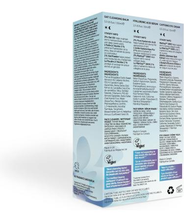 The INKEY List Hydration 101 Kit - Oat Cleansing Balm, Hyaluronic Acid, Caffeine Eye Cream - Buy Online on GoSupps.com