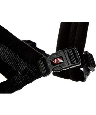 Trixie Premium Touring Harness S-M - Adjustable Sporty Dog Harness for Small Dogs Fleece Padded Black (Breast Circumference 40-70 cm) - Buy Online on GoSupps.com