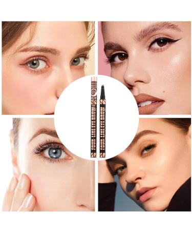 Jubepk Eyebrow Pencils Waterproof Eyebrow Tip Applicator 4 Tip Design Long Lasting Contouring 1ml Coloring Tool for Men Women Shaping and Filling in Sparse Areas - Buy Online on GoSupps.com