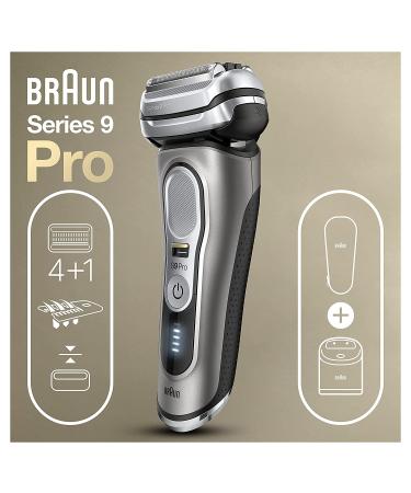 Braun Series 9 Pro 9465cc Electric Razor for Men - Wet & Dry Shaver with ProLift Beard Trimmer and SmartCare Center - Noble Metal - Buy Online on GoSupps.com