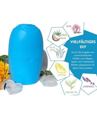 Beyou Ice Roller - Rose Design Edition | Premium Silicone Anti-Aging Face Care | Purple Ice Cream Scooter for Radiant Skin - Buy Online on GoSupps.com