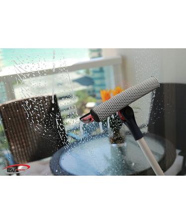 DSV Professional Window Squeegee | 2-in-1 Cleaner with Telescopic Pole | Sponge & Rubber Strip | Adjustable for Multiple Angles - Buy Online on GoSupps.com
