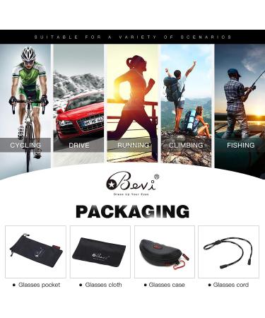 Bevi Polarized Sports Sunglasses | Durable TR90 Frame | Men Women Baseball Running Cycling Golf | Yellow Green - Buy Online on GoSupps.com